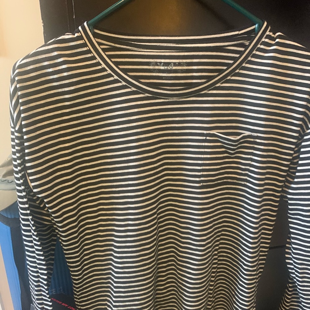 Striped Kids stretch long sleeve knit top size L